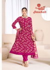 Anarkali Vol 1 By Kundan Cotton Printed Anarkali Kurtis Set Wholesale Online